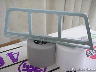 タミヤ ハイラックス・ハイリフト製作記 ～ 荷台の鳥居の製作 ～ ボディ色をエアブラシで塗装